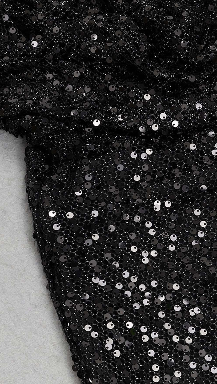 HALTER SLEEVELESS SEQUIN MAXI DRESS IN BLACK