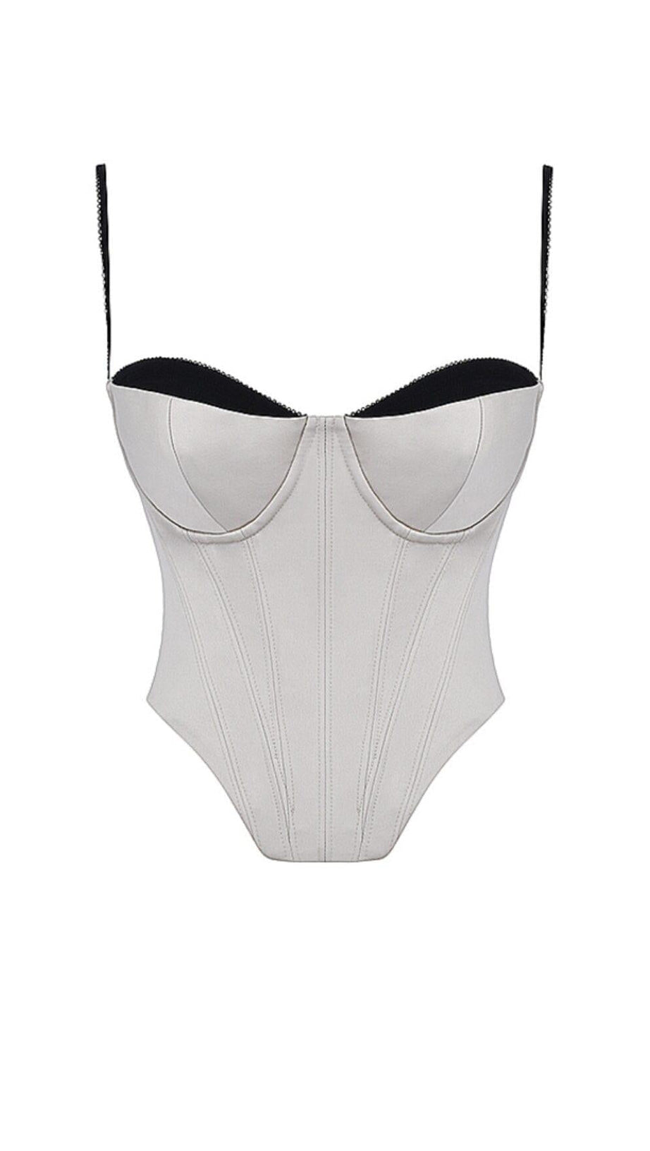 IVORY SATIN UNDERWIRED CORSET