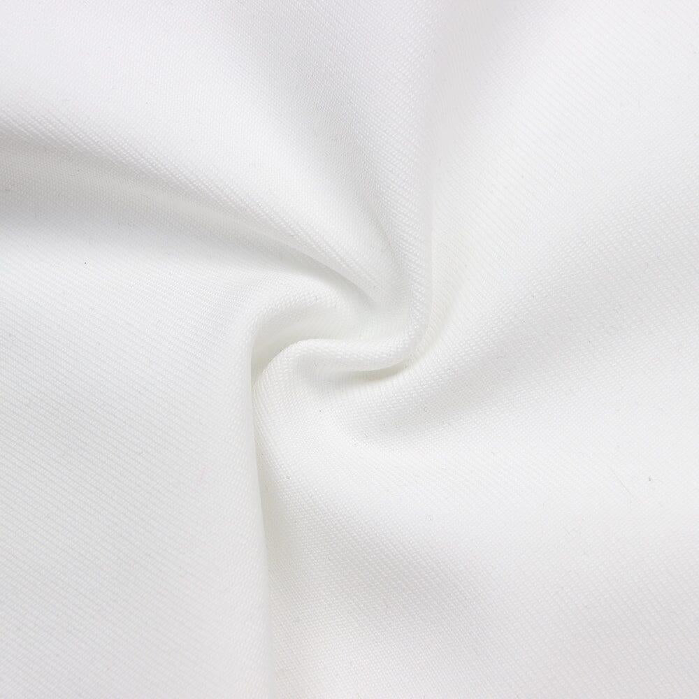 Cut Out Thigh Slit Mini Dress in White