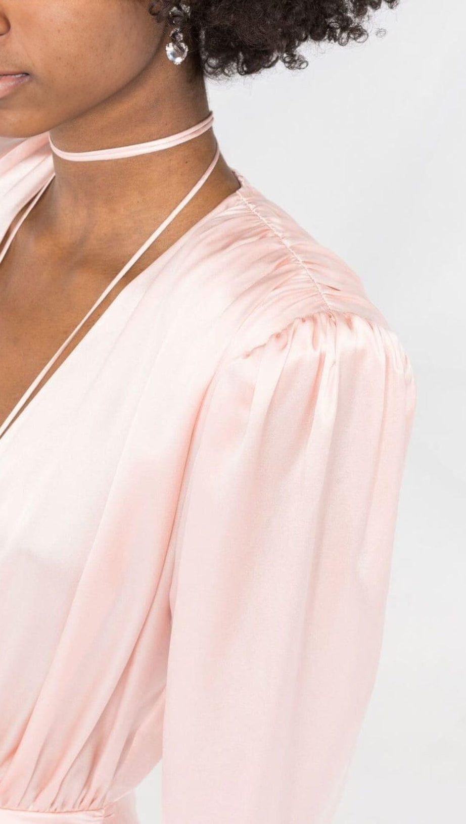 LONG SLEEVE FLOWER MINI DRESS IN PINK