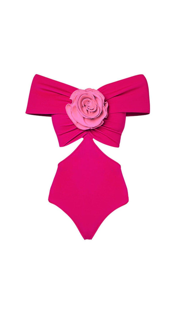 AIIZIE ROSE FLOWER ONE-PIECE SWIMSUIT - product image