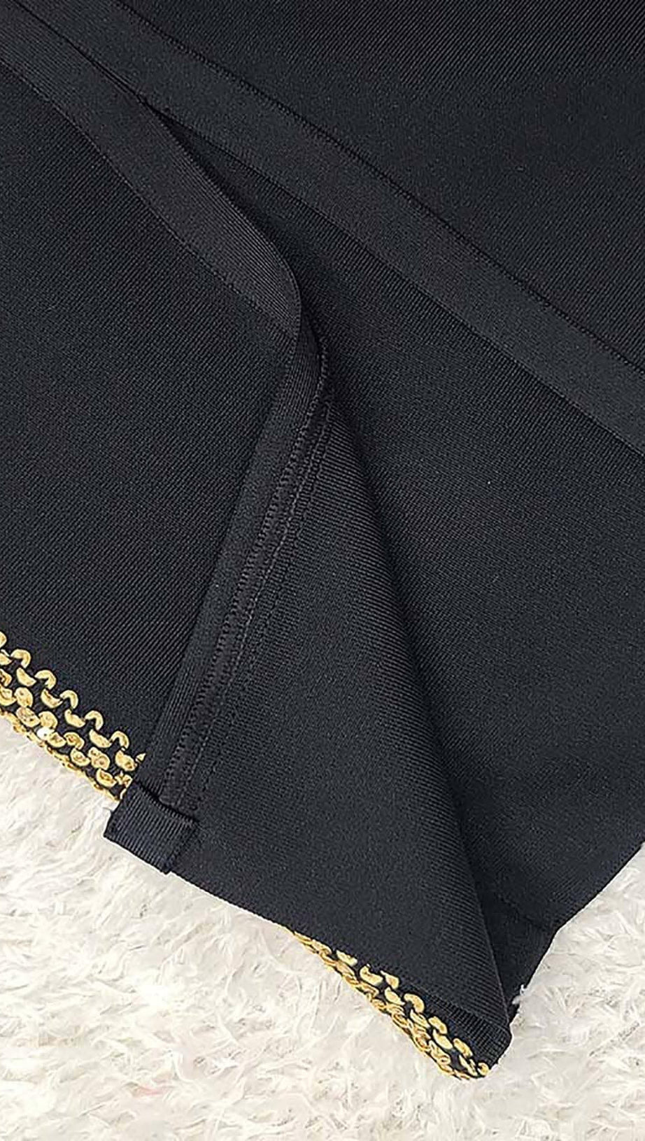 SLEEVELESS STRAP BANDAGE MIDI DRESS IN BLACK