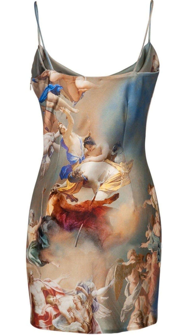 AIIZIE SPAGHETTI PRINTED MINI DRESS - product image