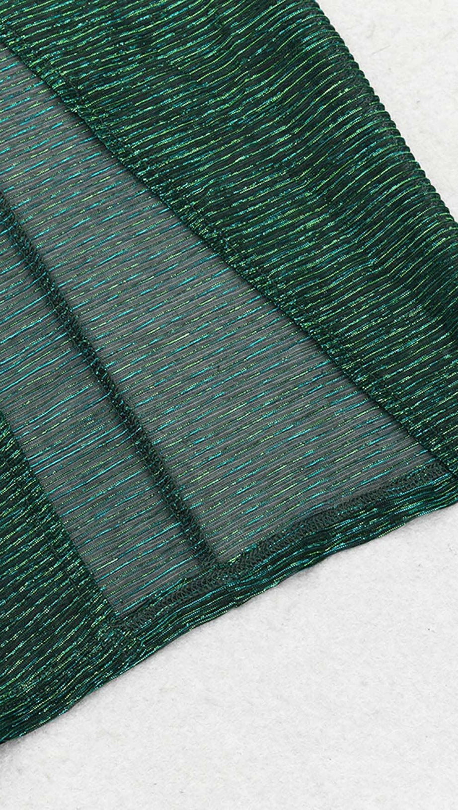 SPLIT THIGH MESH MIDI DRESS IN OLIVE GREEN