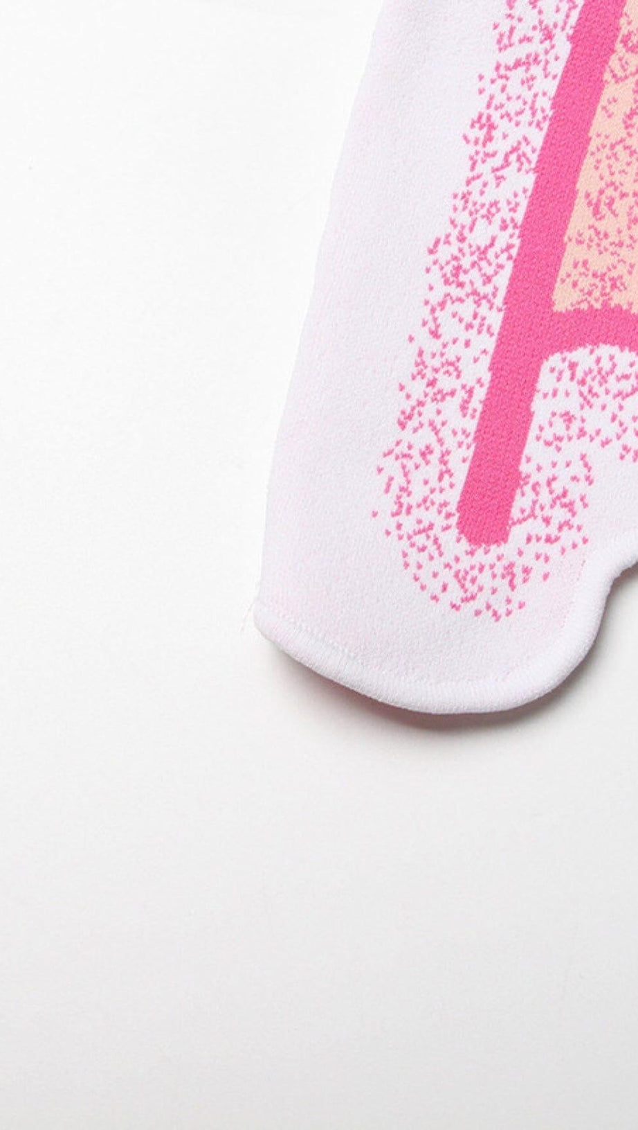 ASYMMETRISCHES HIGH-LOW-KLEID MIT STREIFEN IN PINK