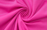 V NECK RUCHED MAXI DRESS IN HOT PINK