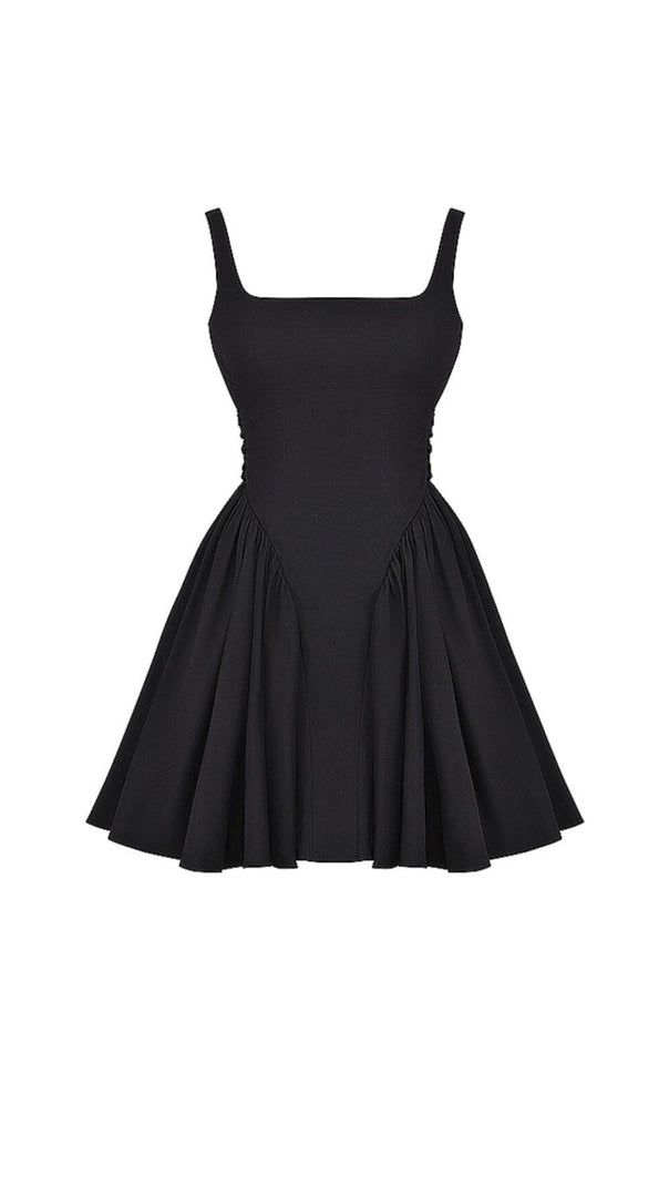 AIIZIE BLACK BOW MINI DRESS - product image