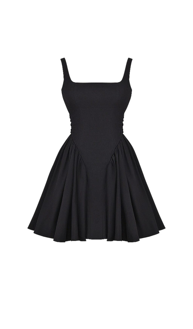 BLACK BOW MINI DRESS