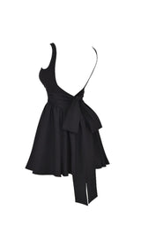 BLACK BOW MINI DRESS