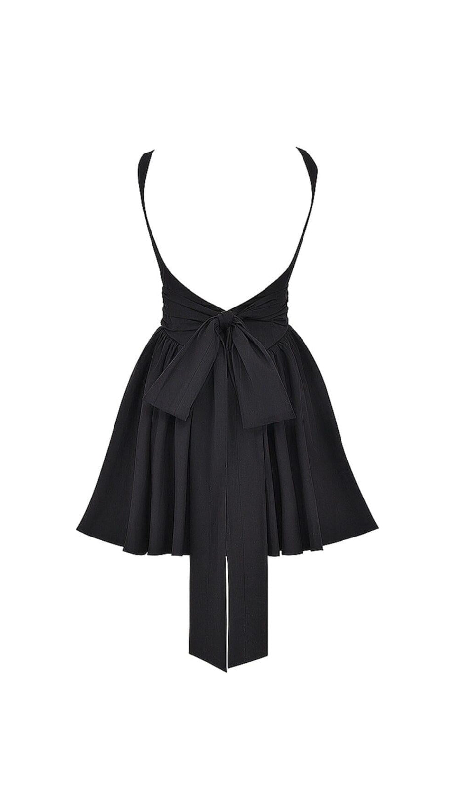 BLACK BOW MINI DRESS
