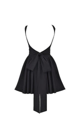 BLACK BOW MINI DRESS