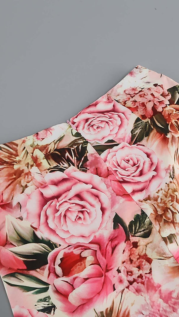 AIIZIE FLORAL DESIGN TWO PIECE SET IN PINK - product image