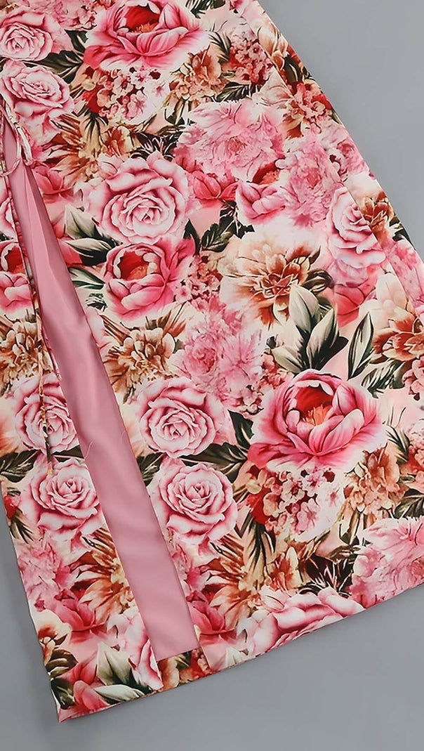 AIIZIE FLORAL DESIGN TWO PIECE SET IN PINK - product image