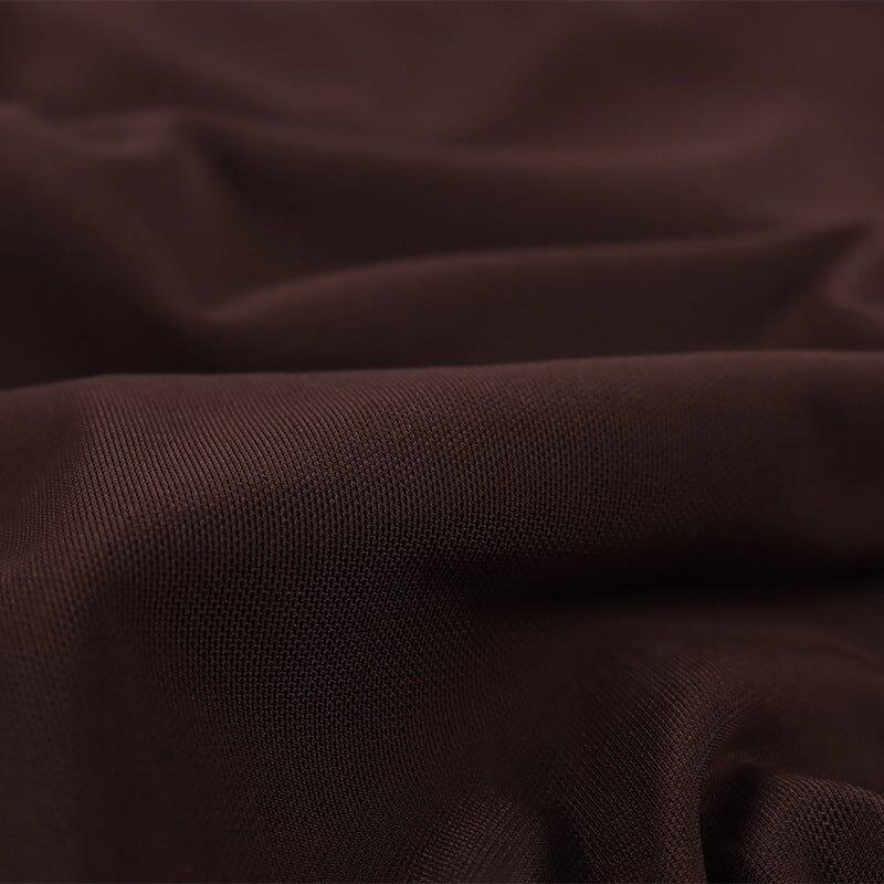 GONNA MIDI AVVOLGENTE CON FIANCHI MARRONE