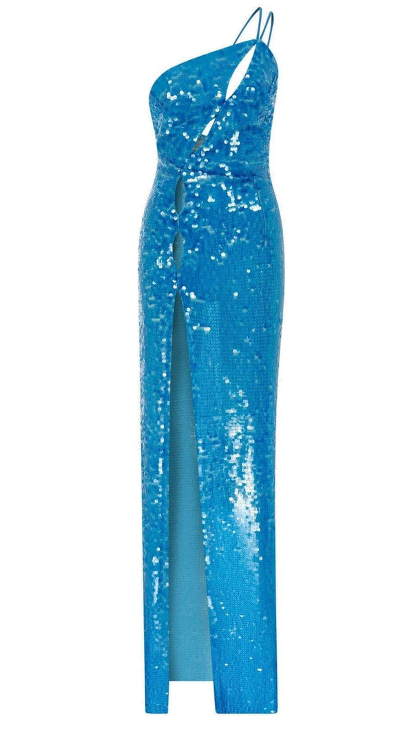 AIIZIE ONE SHOULDER SEQUIN MAXI DRESS - product image