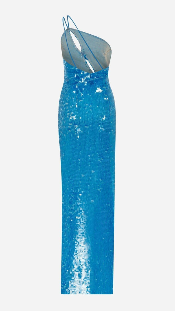AIIZIE ONE SHOULDER SEQUIN MAXI DRESS - product image