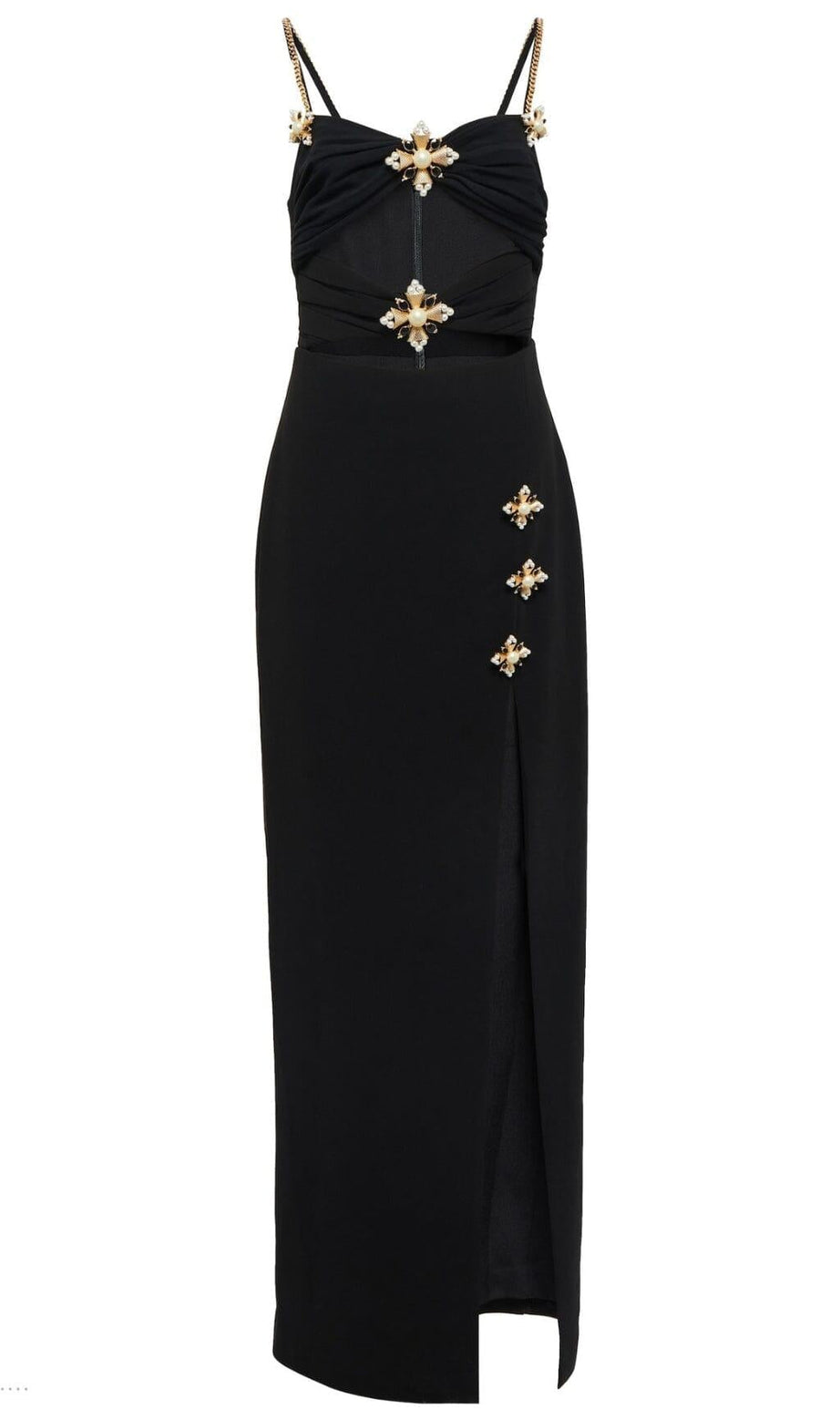 ABITO MIDI ORBIT COLUMN NERO
