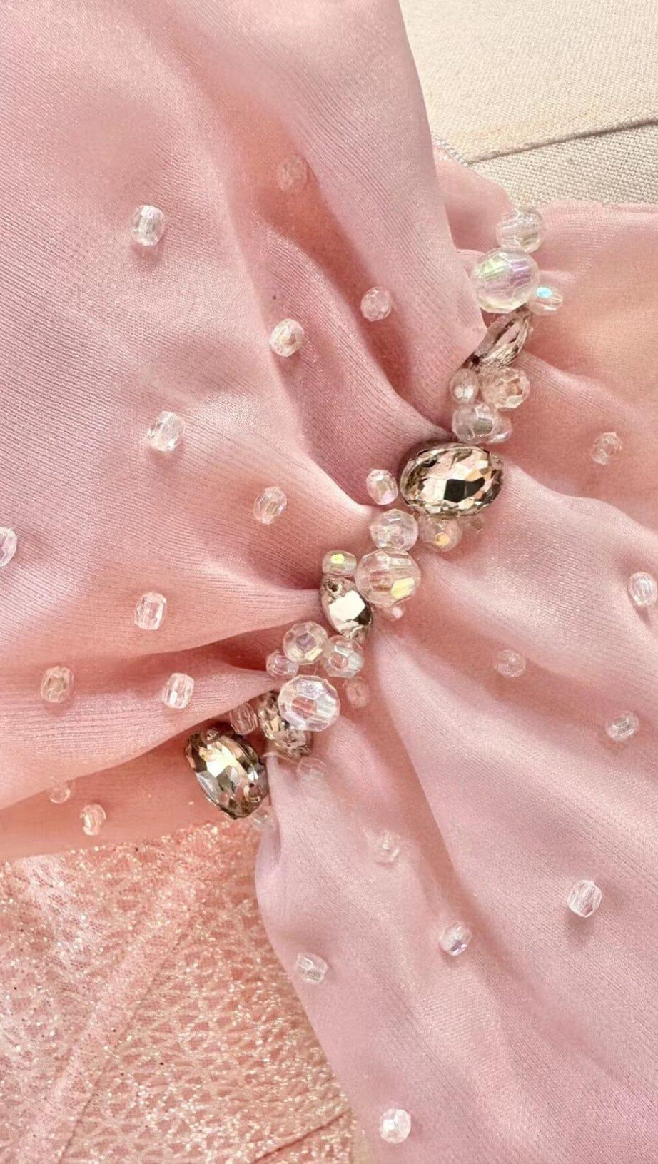 PINK BOWKNOT STRAPLESS MINI DRESS