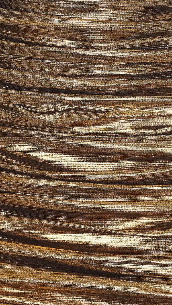 AIIZIE RUCHED METALLIC MIDI DRESS IN GOLD - product image