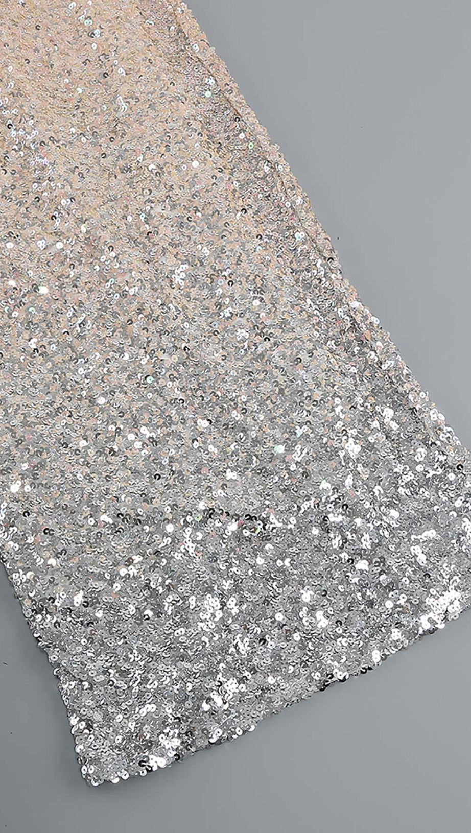 SPAGHETTI STRAP SEQUIN MIDI DRESS IN OMBRE PINK