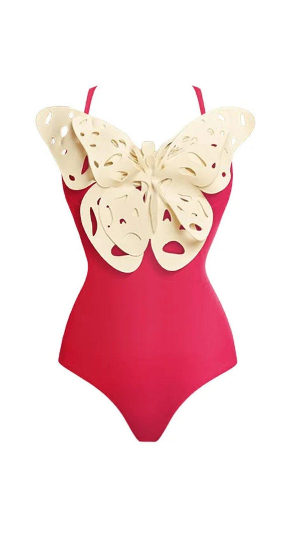 AIIZIE 3D BUTTERFLY GRADIENT ONE PIECE SWIMSUIT - product image
