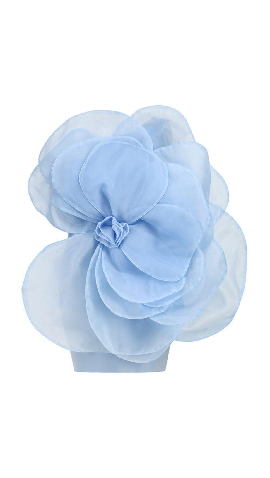 ONE SHOULDER FLOWER MINI DRESS IN BLUE