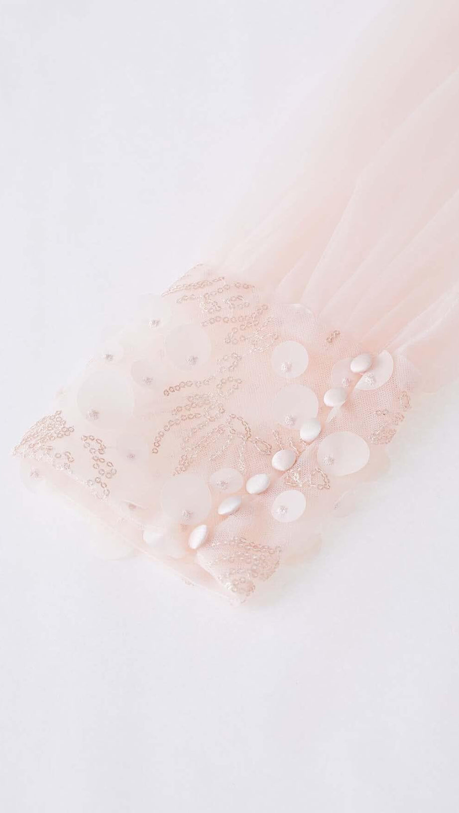 SEQUIN MESH TULLE MIDI DRESS IN PINK