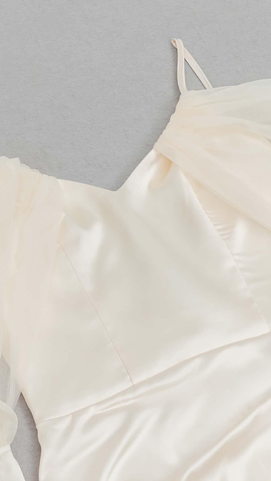 SILK COLD SHOULDER MIDI DRESS IN APRICOT