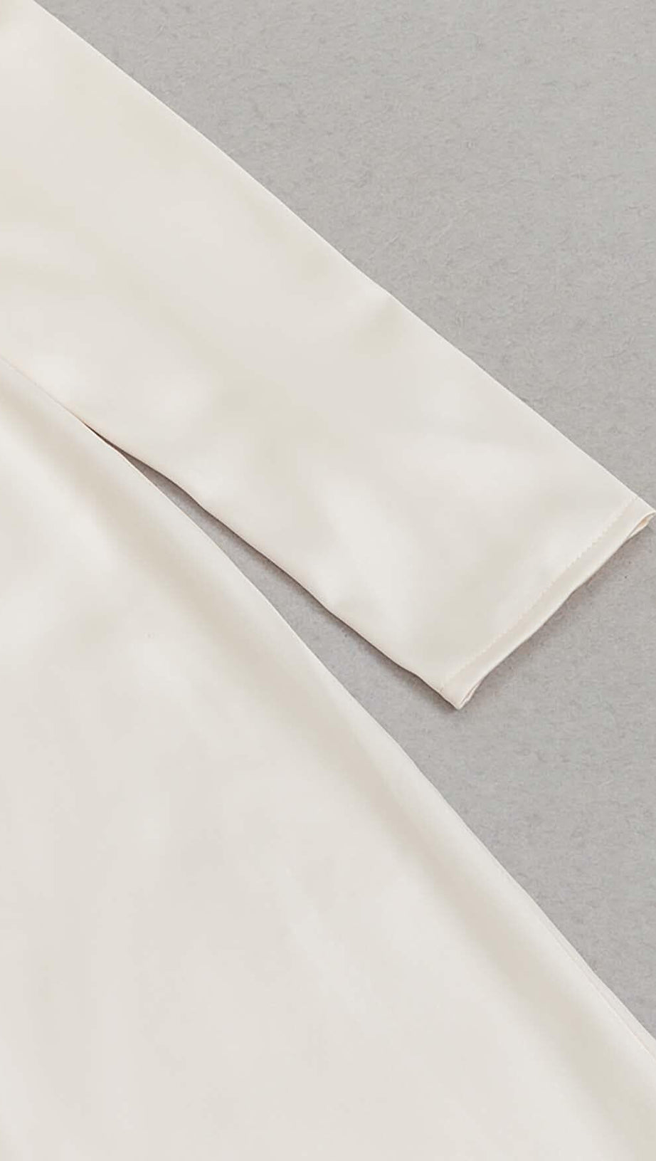 SILK COLD SHOULDER MIDI DRESS IN APRICOT