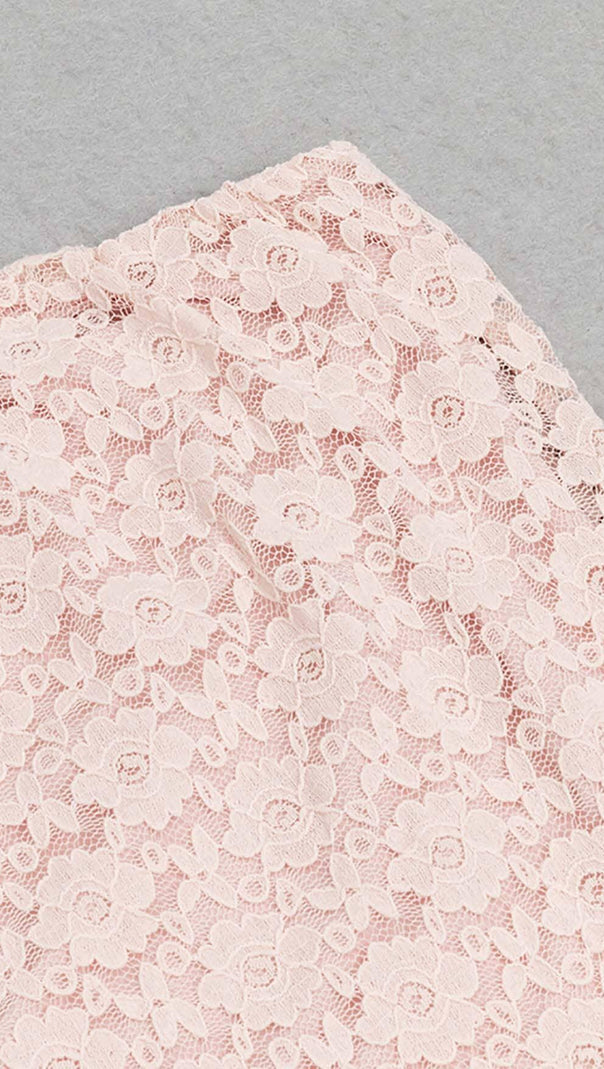 AIIZIE STRAPPY RUFFLE DETAIL MIDI DRESS IN PINK - product image