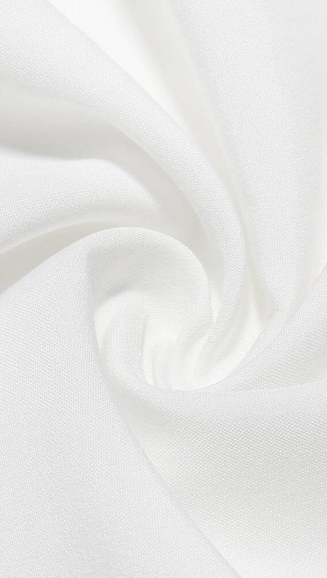 WHITE BOW MINI SKIRT