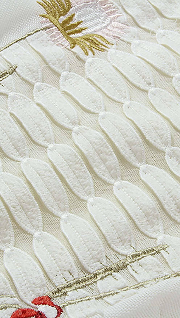 AIIZIE A-LINE SMOCKED MINI DRESSES IN WHITE - product image