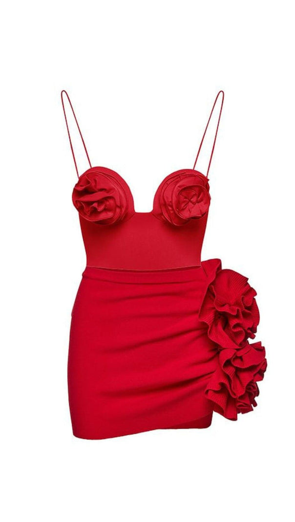 AIIZIE 3D FLOWER ONE PIECE SWIMSUIT AND SKIRT - product image
