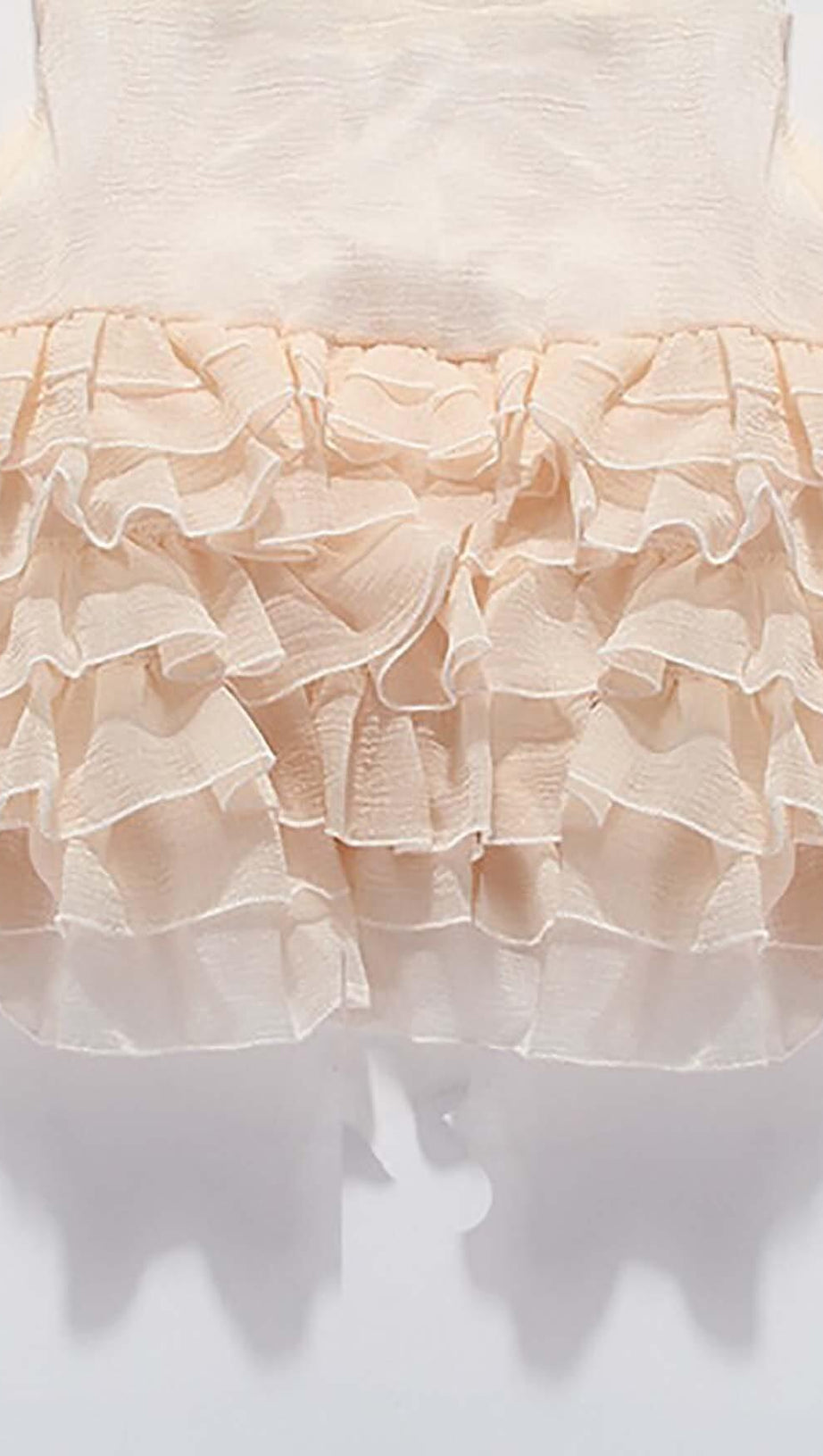 FLARED BUBBLE MINI DRESS IN WHITE