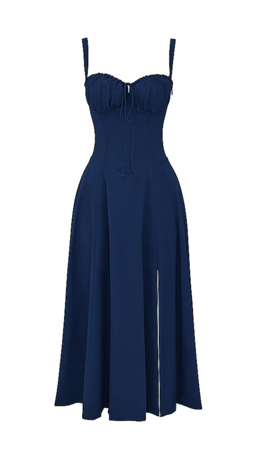 FRANZÖSISCHES MARINEBLAUES BUSTIER-SOMMERKLEID