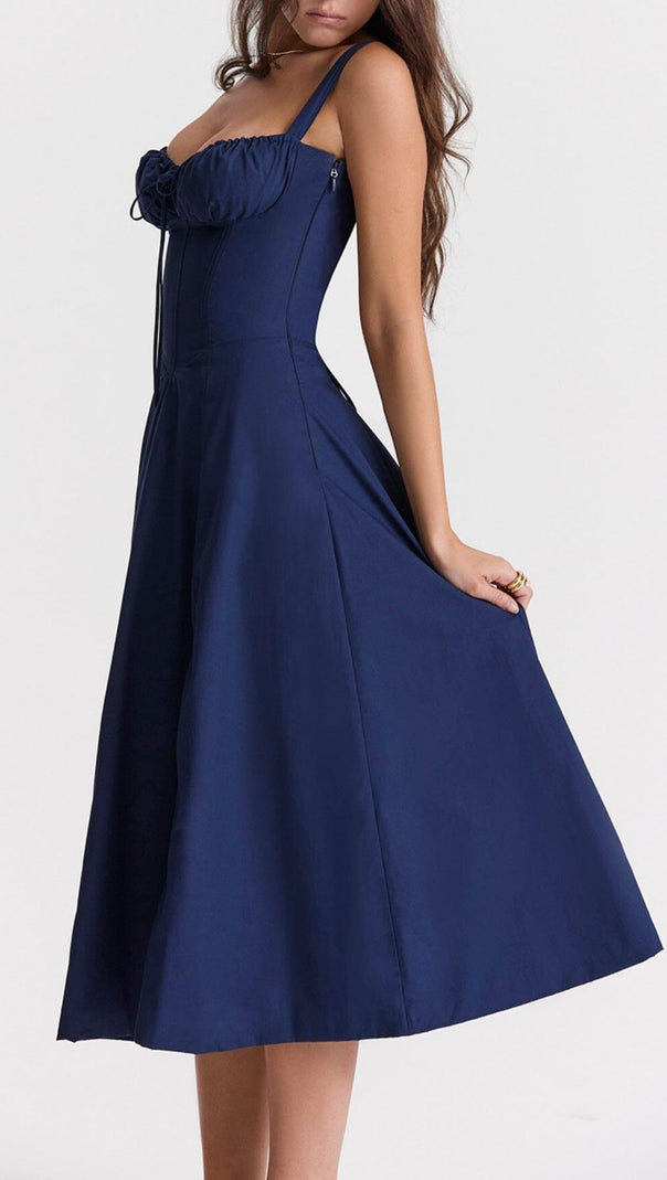 AIIZIE FRENCH NAVY BUSTIER SUNDRESS - product image