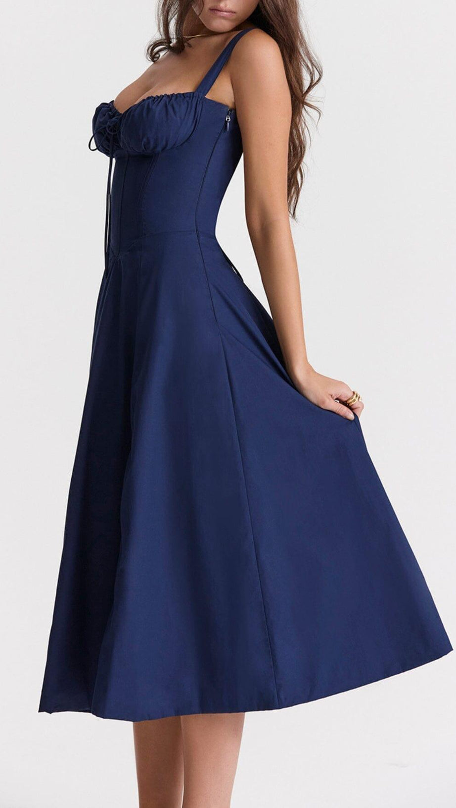 FRENCH NAVY BUSTIER SUNDRESS