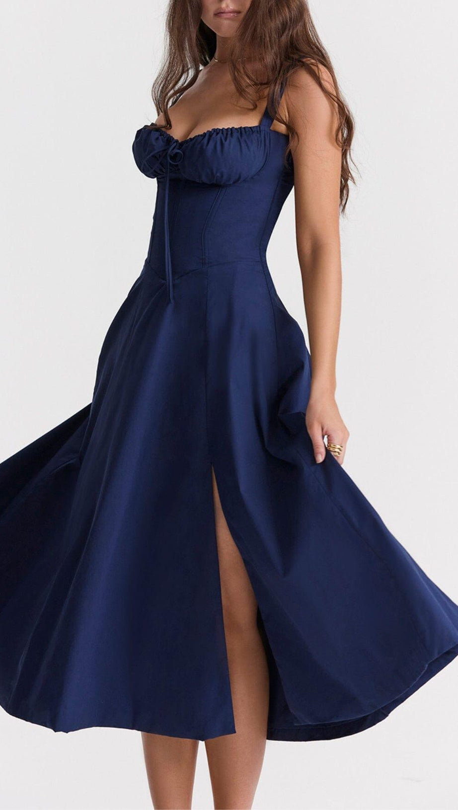 FRENCH NAVY BUSTIER SUNDRESS