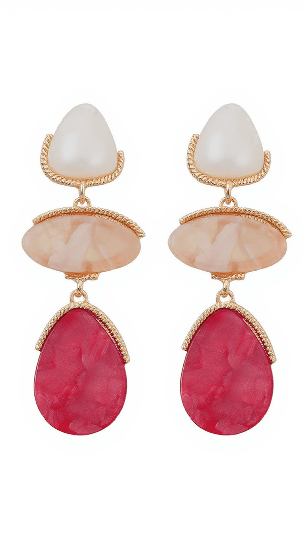 AIIZIE CAMBER MULTI LAYERS ACRYLIC EARRINGS - product image