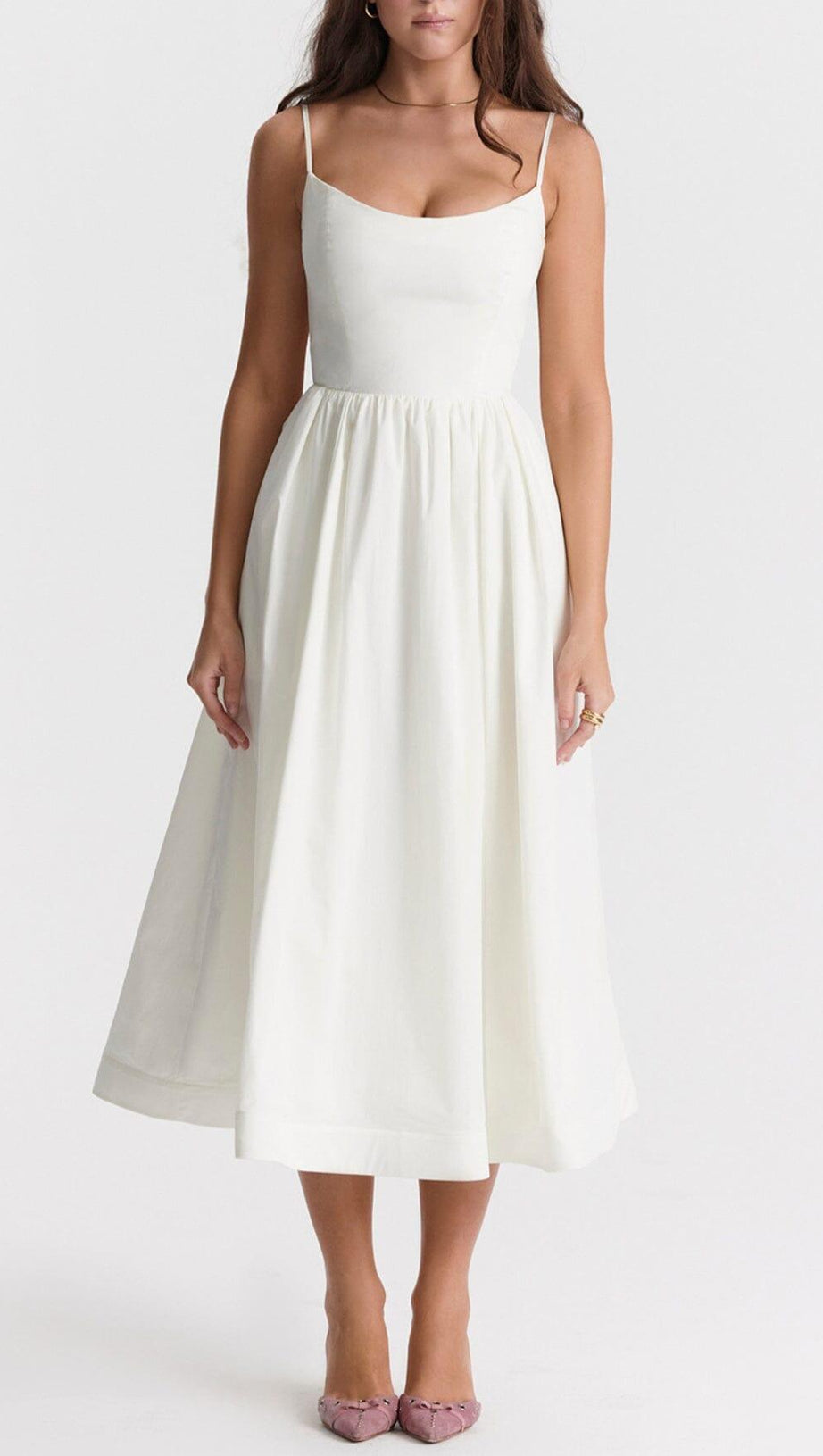 IVORY CORSET SUNDRESS