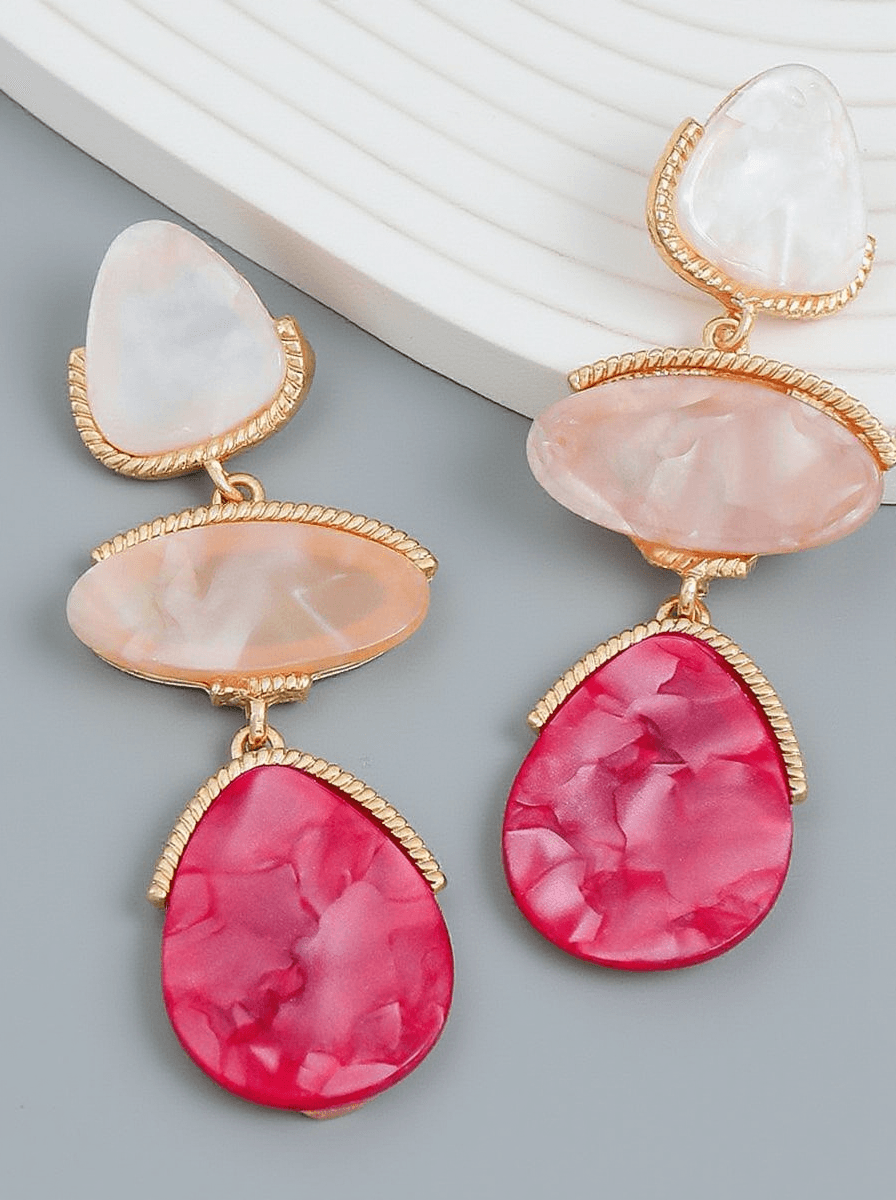 CAMBER MULTI LAYERS ACRYLIC EARRINGS