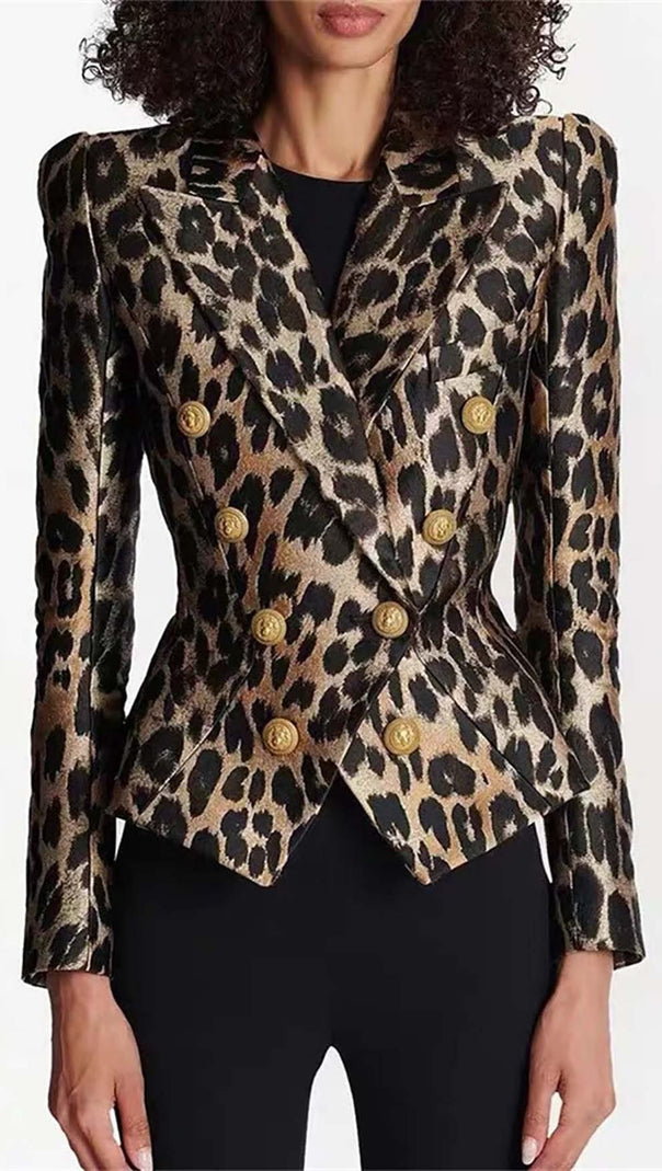 AIIZIE LEOPARD BREAST JACQUARD JACKET - product image