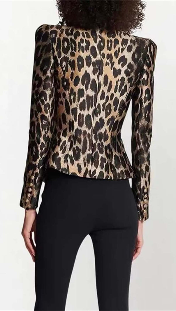 AIIZIE LEOPARD BREAST JACQUARD JACKET - product image