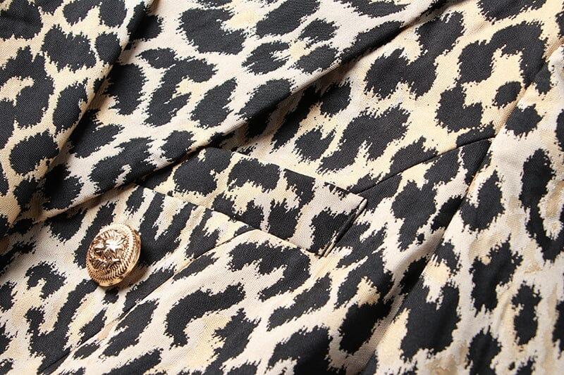 LEOPARD BREAST JACQUARD JACKET