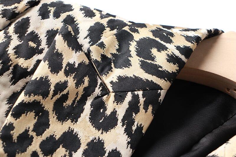 LEOPARD BREAST JACQUARD JACKET