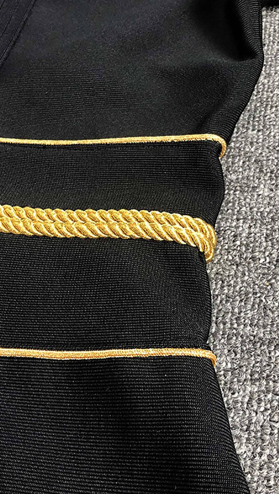 LONG SLEEVE BANDAGE MINI DRESS IN BLACK