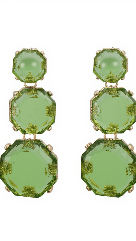 Artsy Lange Tropfenohrringe mit Strasssteinen