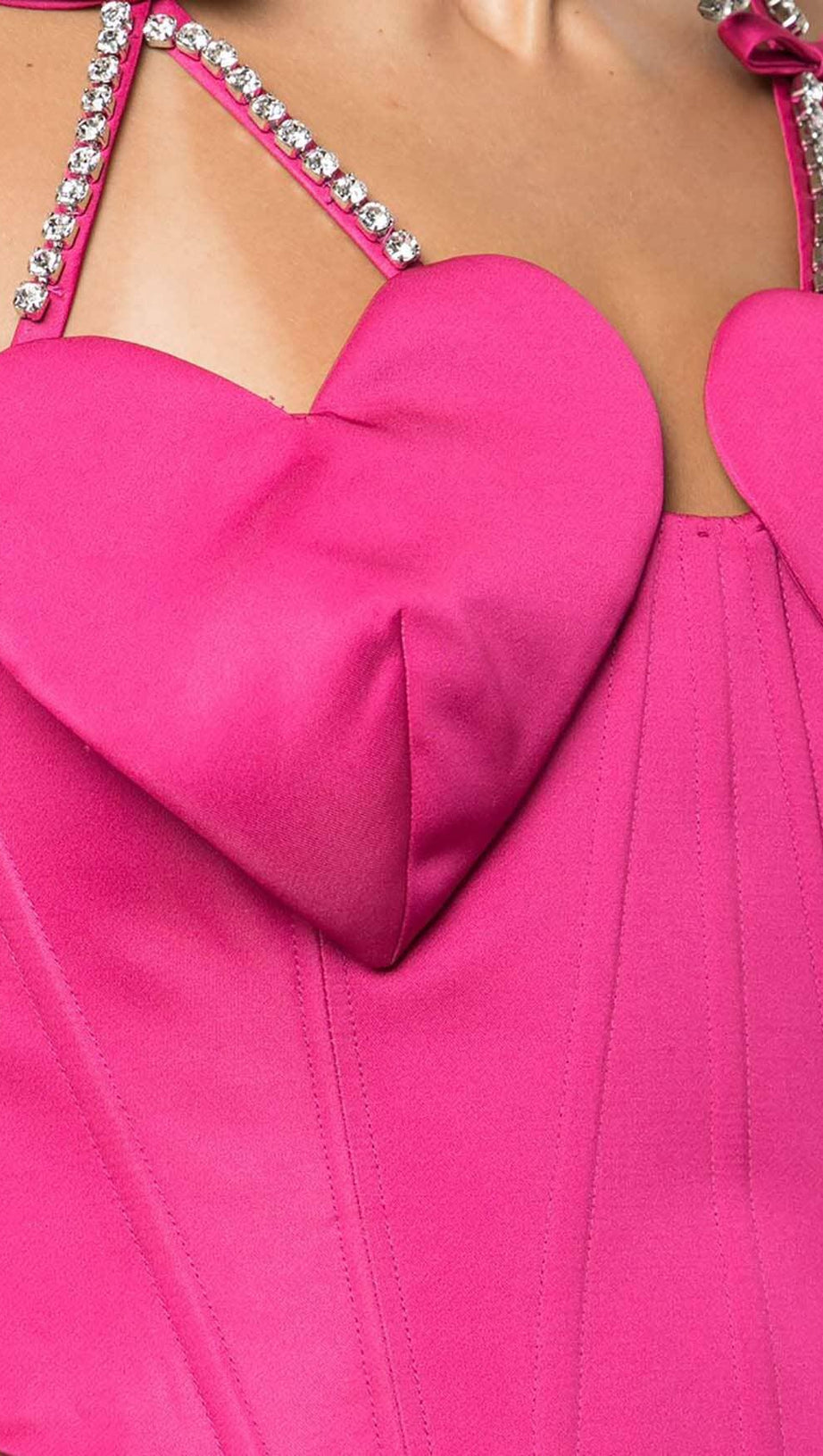 PATCHWORK DIAMOND HEART TWO PIECE SET IN RED