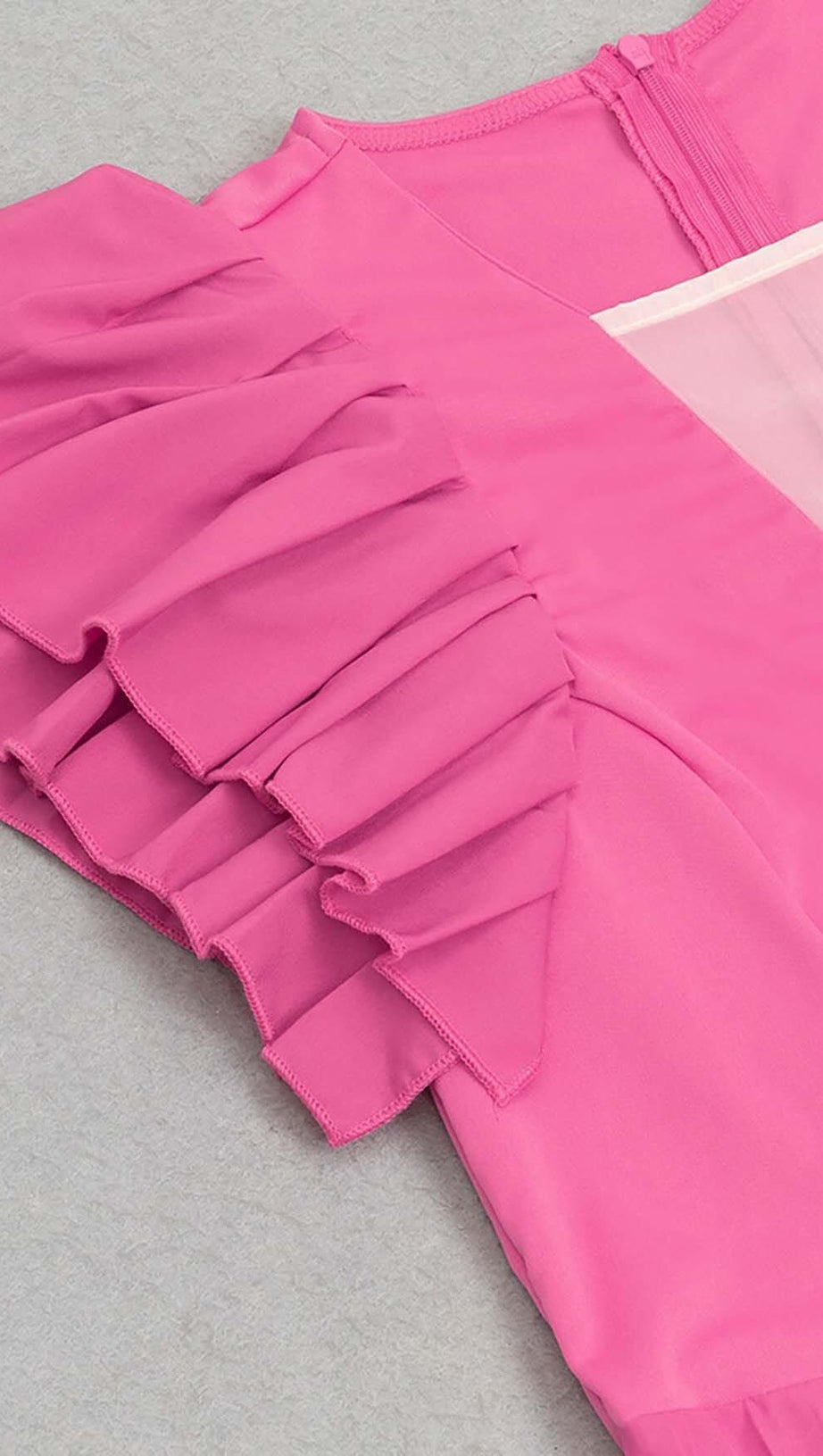 PLUNGE PLATED MAXI DRESS IN RED