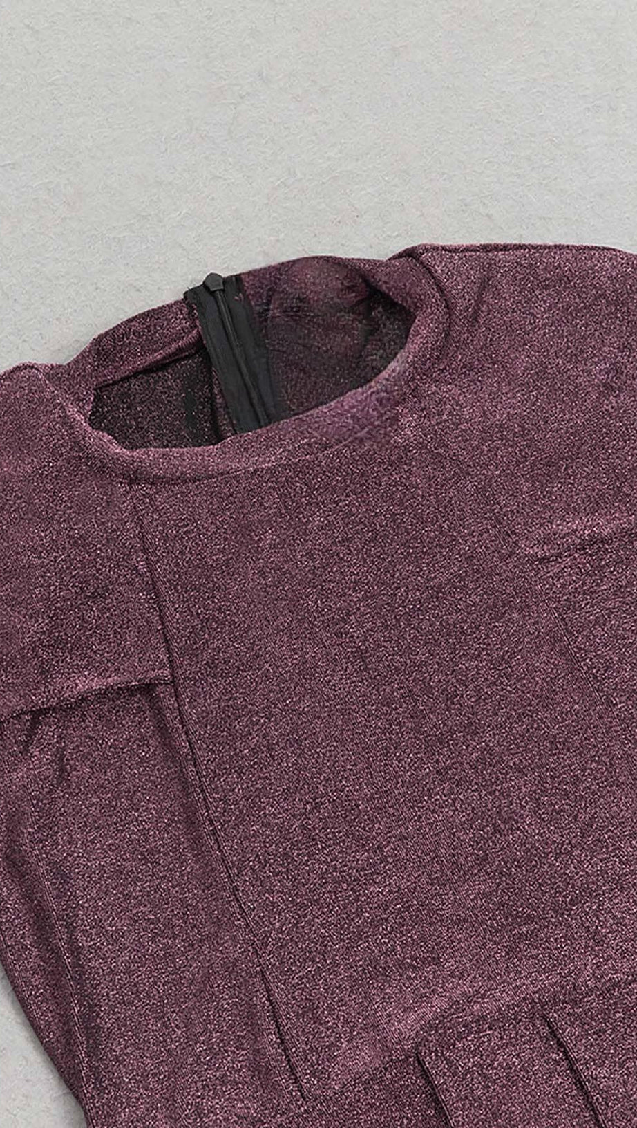 PLUS GLITTER MIDI DRESS IN BROWN